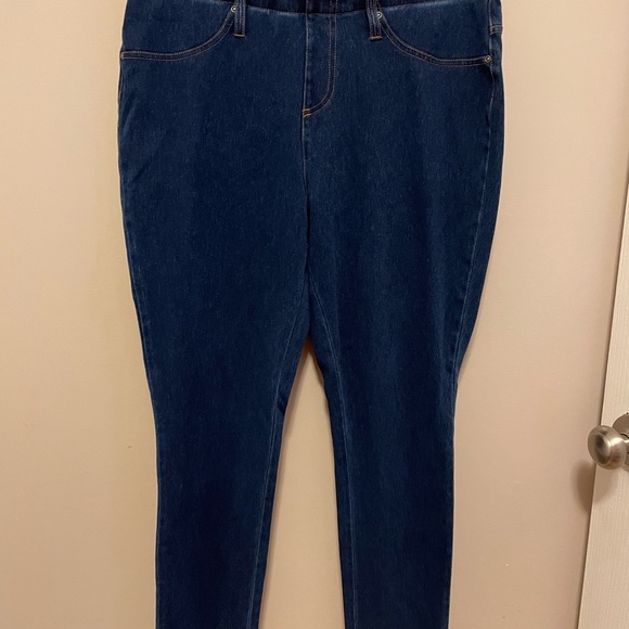SOLD Terra & Sky Dark Wash Ankle Length Jeggings - Picture 1 of 3